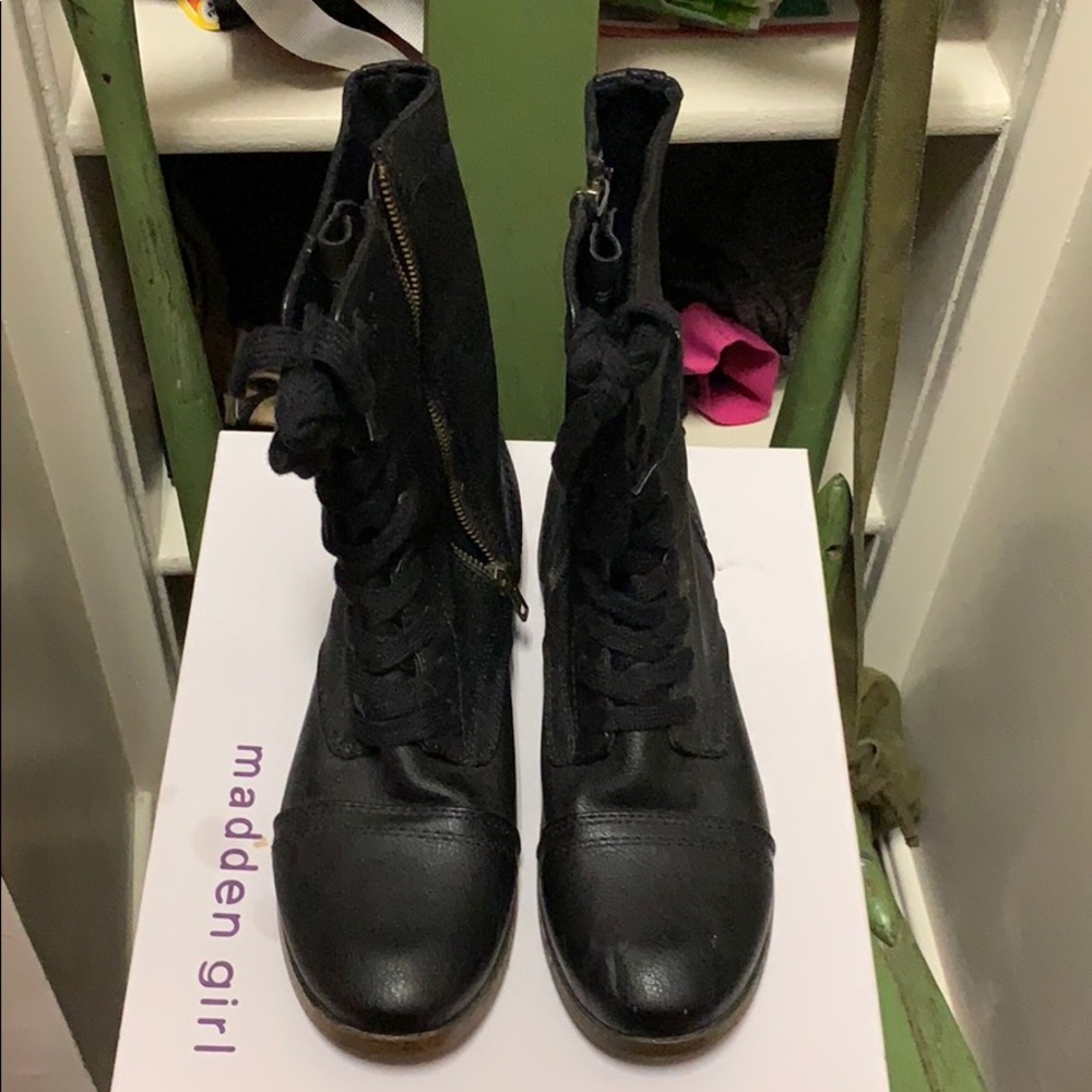 black combat boots!